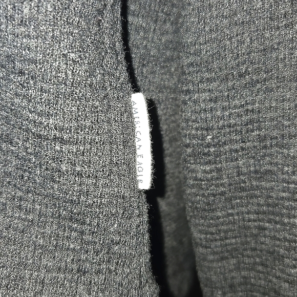 New American Eagle Navy Blue Super Soft Long-Sleeve Hooded Thermal Shirt. M - Picture 9 of 15